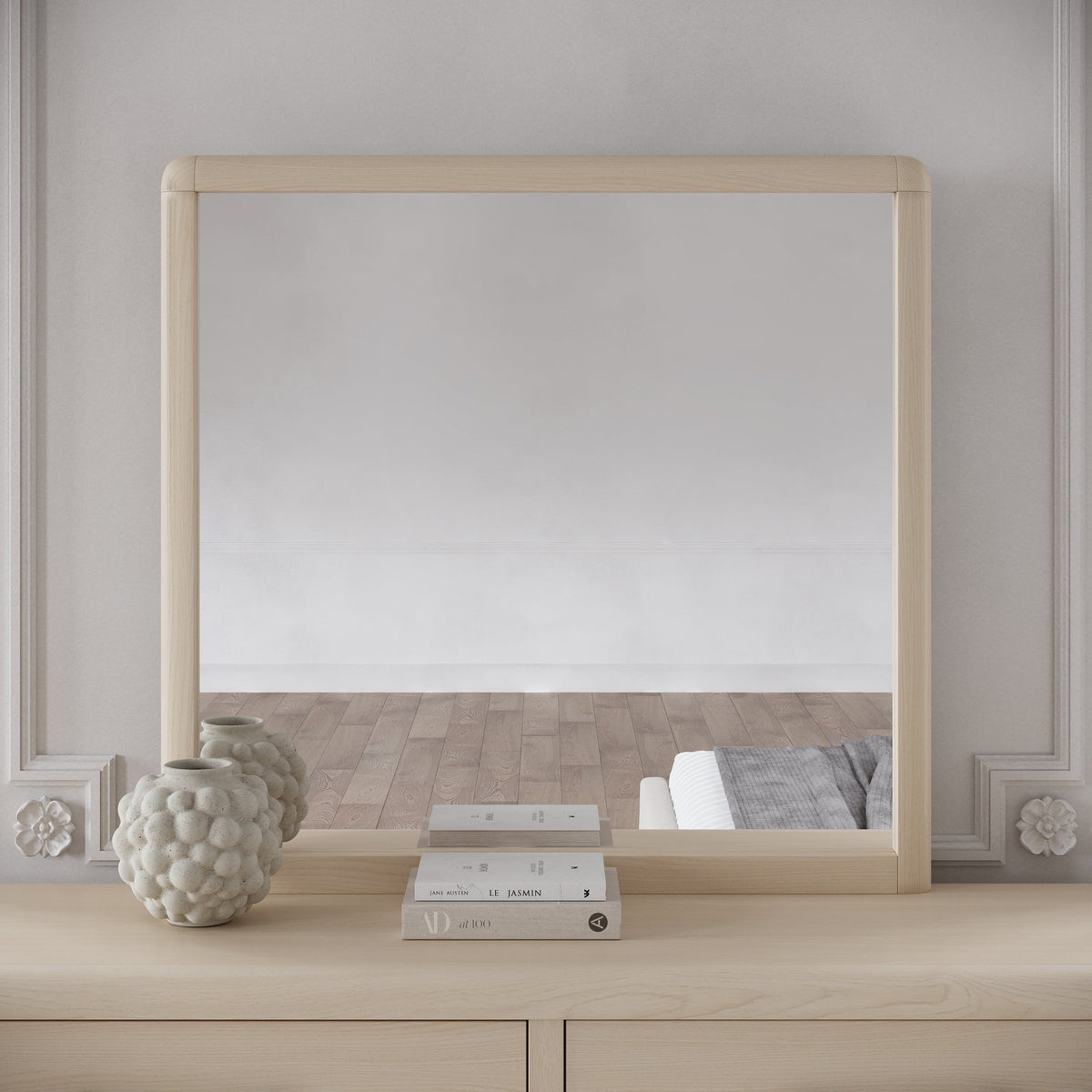 Wallen White Sand Mirror by Modus Furniture at Eve Furniture