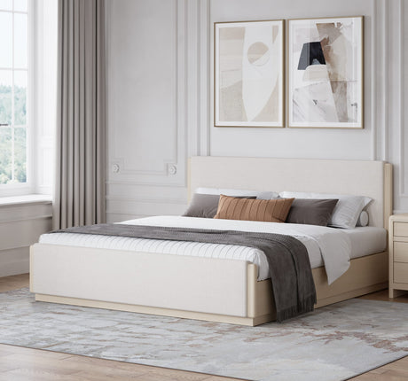 Wallen White Sand Queen Upholstered Bed by Modus Furniture at Eve Furniture