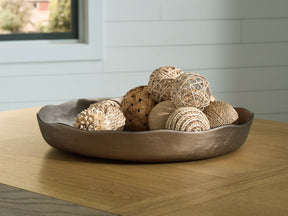Wallmen Champagne Gold Finish Tray by ASHLEY FURNITURE at Eve Furniture