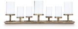 Wallmond Antique Brass Finish Candle Holder by ASHLEY FURNITURE at Eve Furniture