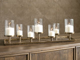 Wallmond Antique Brass Finish Candle Holder by ASHLEY FURNITURE at Eve Furniture