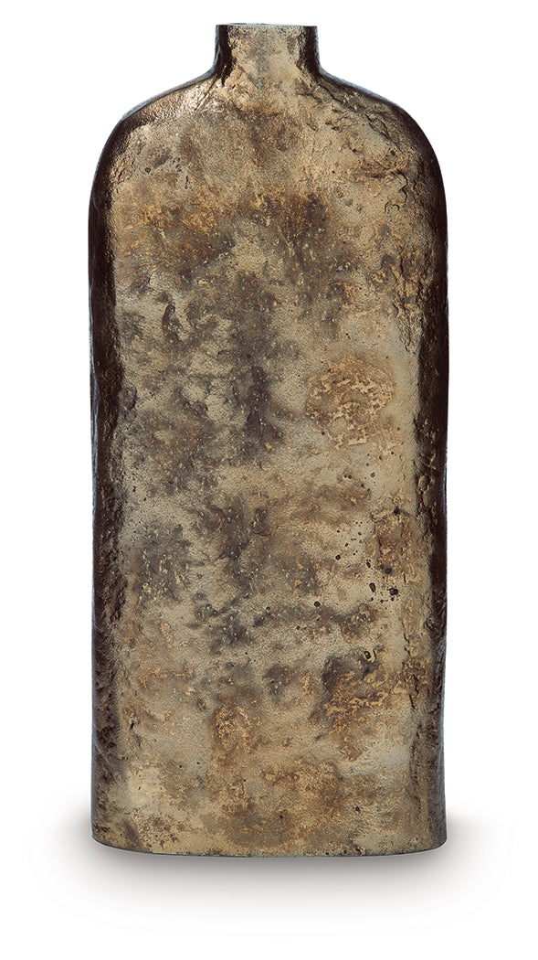 Wallmond Antique Brass Finish Vase by Ashley at Eve Furniture