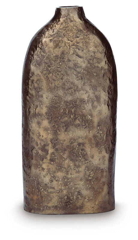 Wallmond Antique Brass Finish Vase by Ashley at Eve Furniture