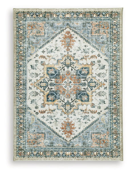 Wallney Multi Medium Rug by Ashley at Eve Furniture