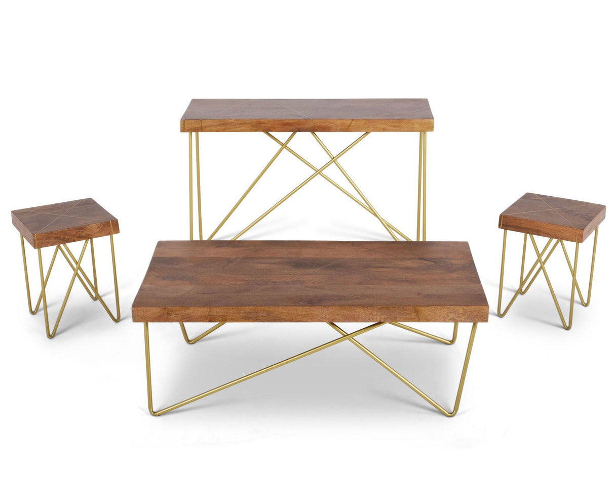 Walter Brass Inlay Sofa Table