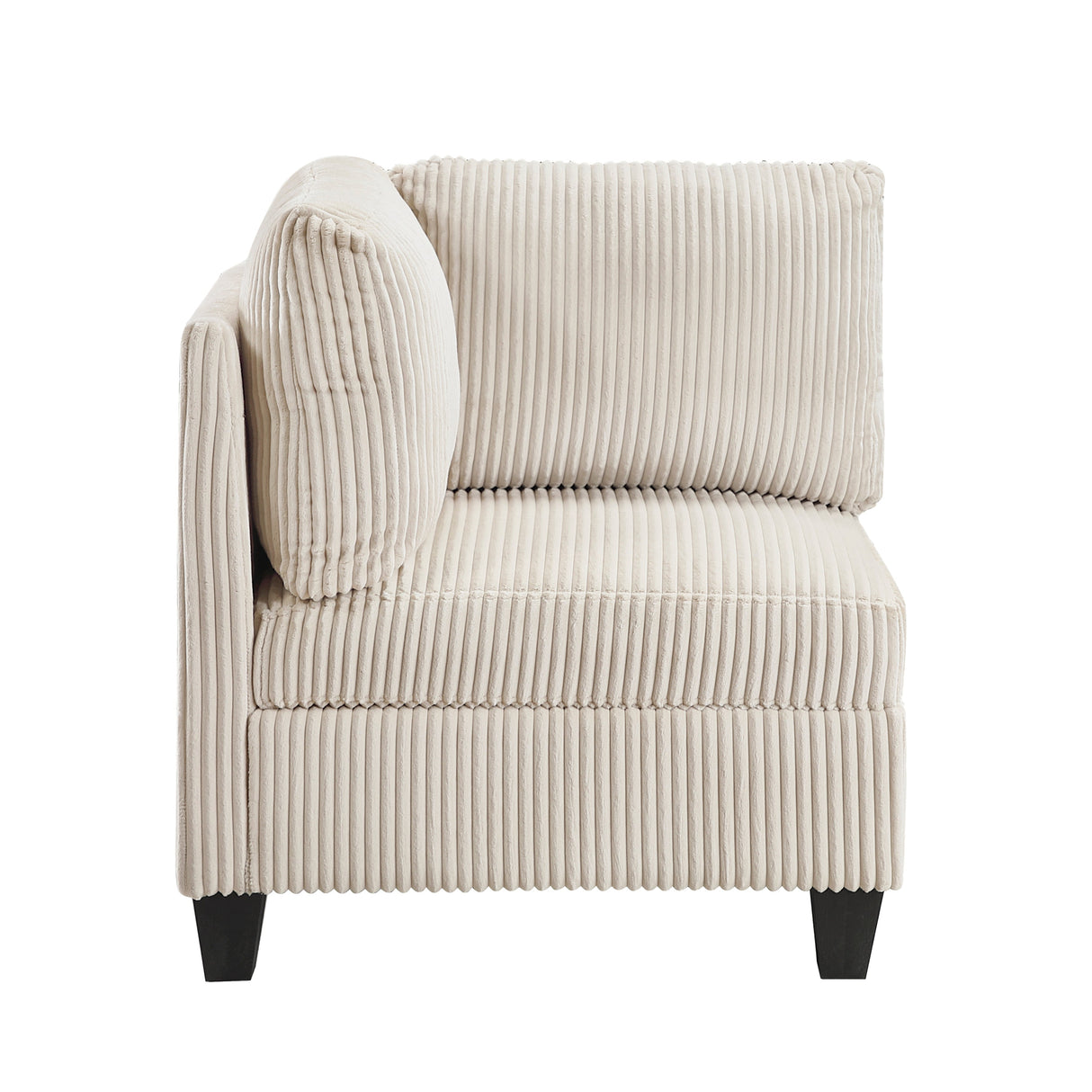 Walterboro Beige Corduroy 5-Piece Sectional with Storage by Homelegance at Eve Furniture