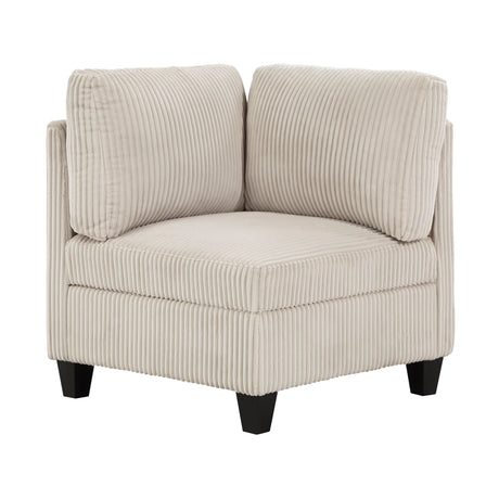 Walterboro Beige Corduroy 8-Piece Sectional with Storage by Homelegance at Eve Furniture