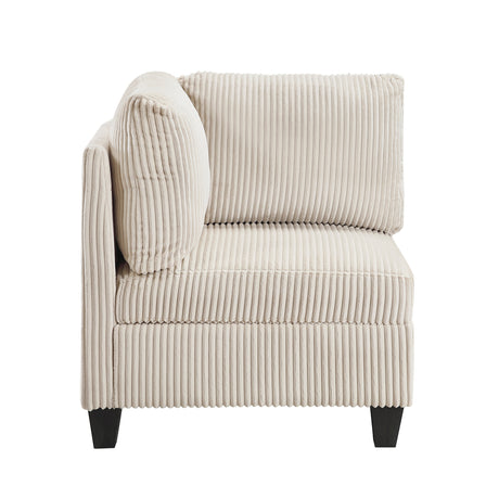 Walterboro Beige Corduroy 8-Piece Sectional with Storage by Homelegance at Eve Furniture