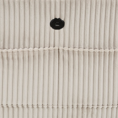 Walterboro Beige Corduroy 8-Piece Sectional with Storage by Homelegance at Eve Furniture