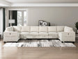 Walterboro Beige Corduroy 8-Piece Sectional with Storage by Homelegance at Eve Furniture