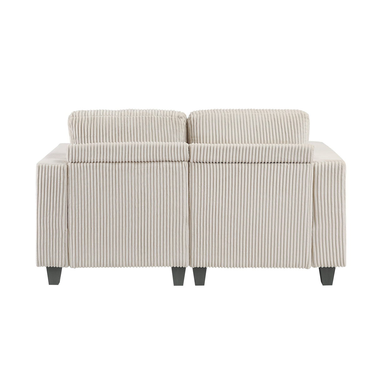 Walterboro Beige Corduroy Loveseat by Homelegance at Eve Furniture