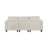 Walterboro Beige Corduroy Sofa by Homelegance at Eve Furniture