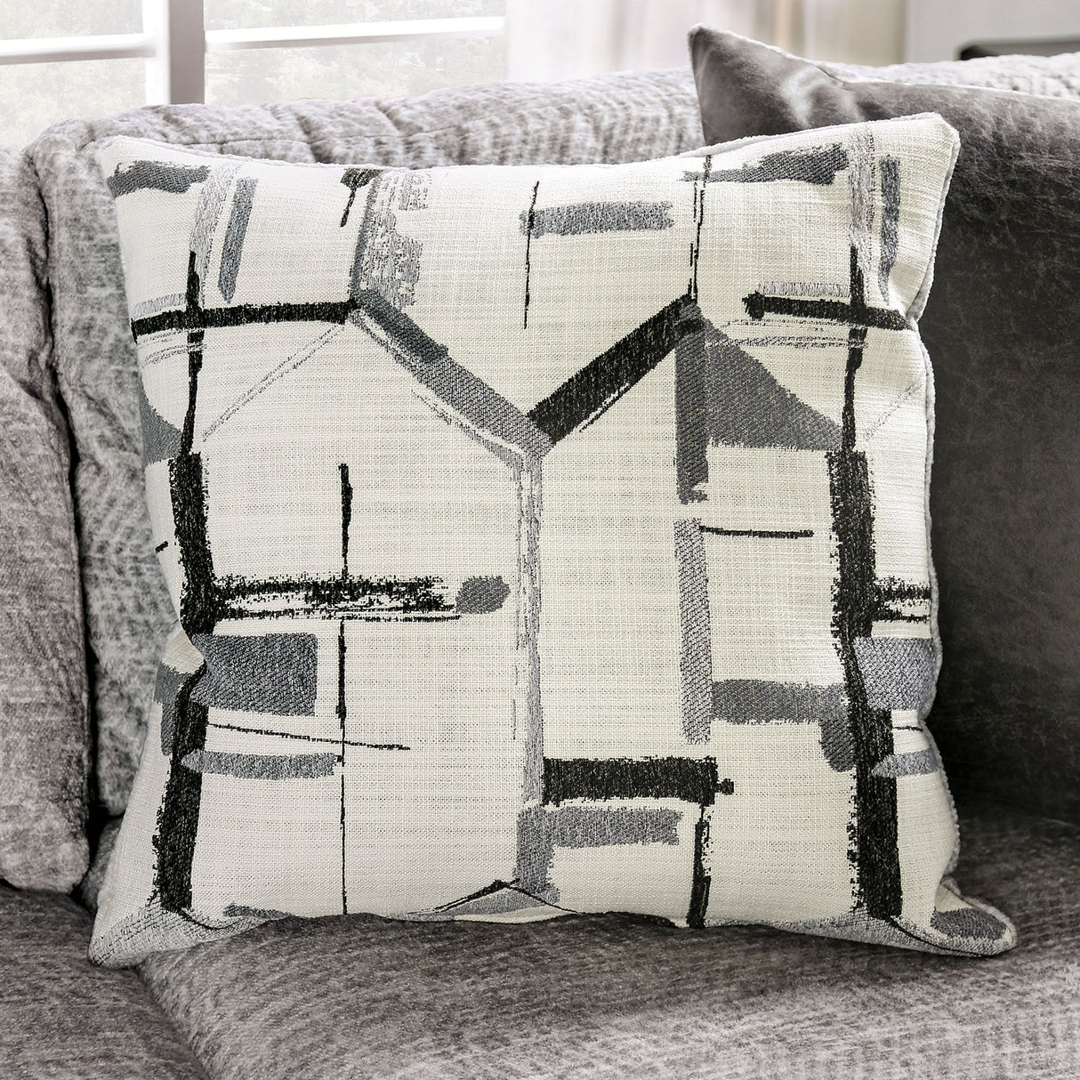 Walthamstow Gray Sectional by Furniture of America at Eve Furniture