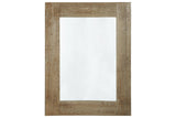 Waltleigh Distressed Brown Accent Mirror by Ashley at Eve Furniture