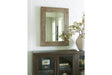 Waltleigh Distressed Brown Accent Mirror by Ashley at Eve Furniture