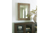 Waltleigh Distressed Brown Accent Mirror by Ashley at Eve Furniture