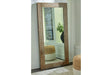 Waltleigh Distressed Brown Floor Mirror by Ashley at Eve Furniture
