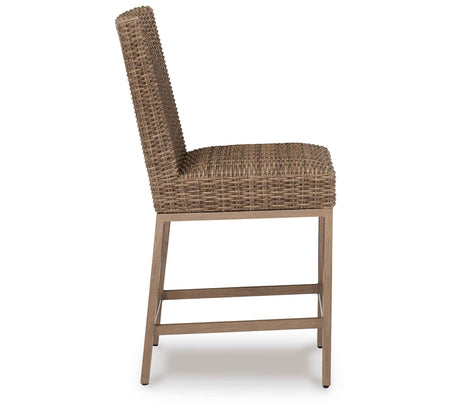 Walton Bridge Driftwood Outdoor Bar Stool by Ashley at Eve Furniture