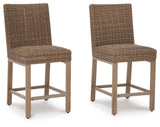 Walton Bridge Driftwood Outdoor Bar Stool by Ashley at Eve Furniture