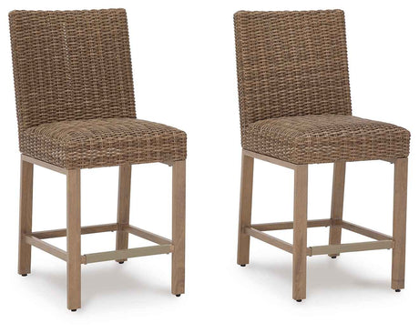 Walton Bridge Driftwood Outdoor Bar Stool by Ashley at Eve Furniture