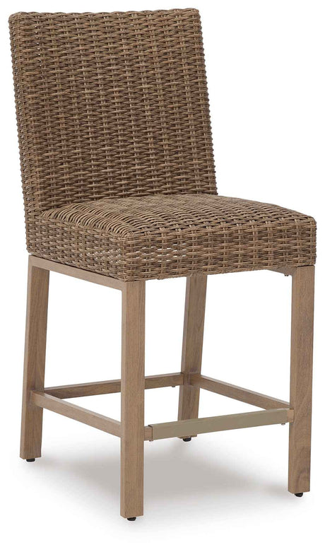 Walton Bridge Driftwood Outdoor Bar Stool by Ashley at Eve Furniture