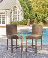 Walton Bridge Driftwood Outdoor Bar Stool by Ashley at Eve Furniture