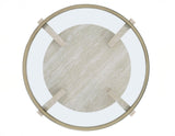 Wanda 3-Piece Glass Top Table Set (Castered Coffee Table & 2 End Tables) by Steve Silver at Eve Furniture