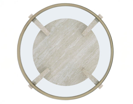Wanda 3-Piece Glass Top Table Set (Castered Coffee Table & 2 End Tables) by Steve Silver at Eve Furniture