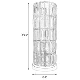 Wanda Silver 20-inch Crystal Shade Bedside Table Lamp by Coaster at Eve Furniture