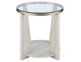 Wanda 3-Piece Glass Top Table Set (Castered Coffee Table & 2 End Tables) by Steve Silver at Eve Furniture