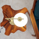 Wander Right Angle Glass Table Lamp - Bronze by Ashcroft Furniture at Eve Furniture