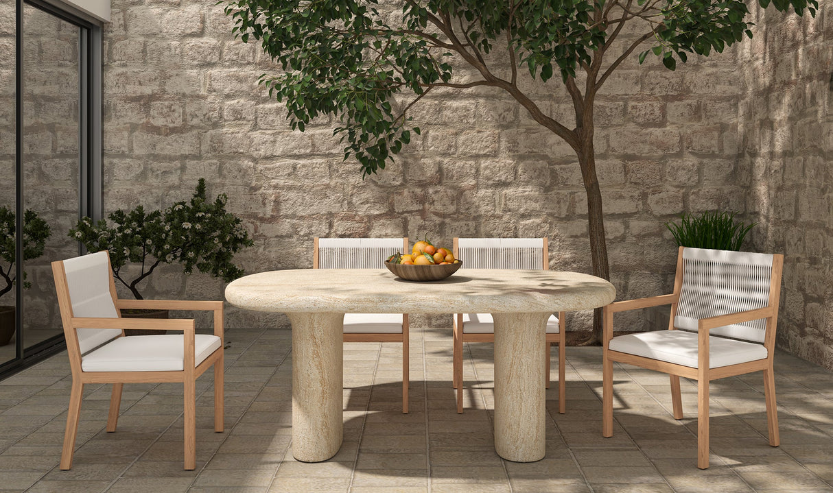 Warby Outdoor Dining Table Beige by Moe's Home at Eve Furniture