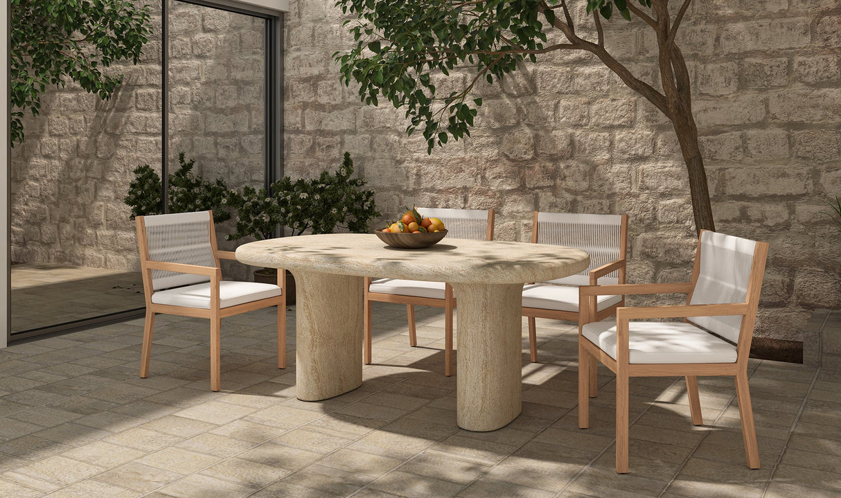 Warby Outdoor Dining Table Beige by Moe's Home at Eve Furniture