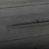 Ward 34L x 18W Brown Wood and Iron 3 Drawer Accent Cabinet by Mercana at Eve Furniture