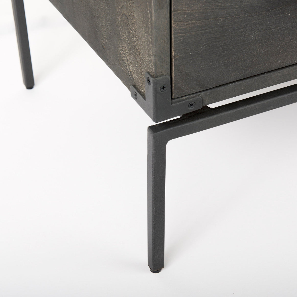 Ward 34L x 18W Brown Wood and Iron 3 Drawer Accent Cabinet by Mercana at Eve Furniture
