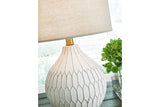 Wardmont White Table Lamp by Ashley at Eve Furniture