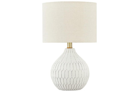 Wardmont White Table Lamp by Ashley at Eve Furniture