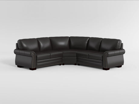Wareham Dark Brown 3-Piece Sectional by Homelegance at Eve Furniture