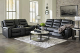 Warlin Black Power Reclining Living Room Set by Ashley at Eve Furniture