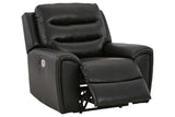 (Special) Warlin Black Power Recliner by Ashley at Eve Furniture
