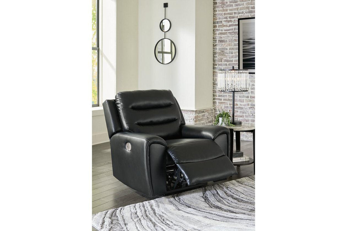 (Special) Warlin Black Power Recliner by Ashley at Eve Furniture