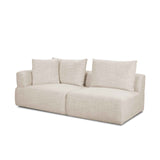 Warner Beige 2 Piece Long Sofa Set by Mercana at Eve Furniture