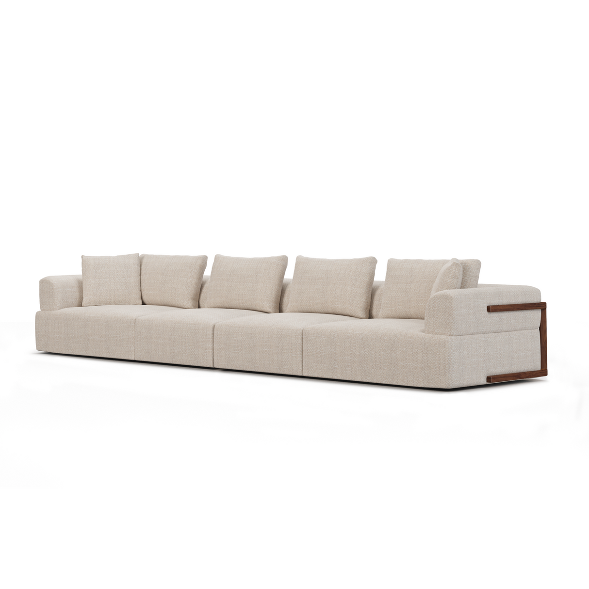 Warner Beige 2 Piece Long Sofa Set by Mercana at Eve Furniture