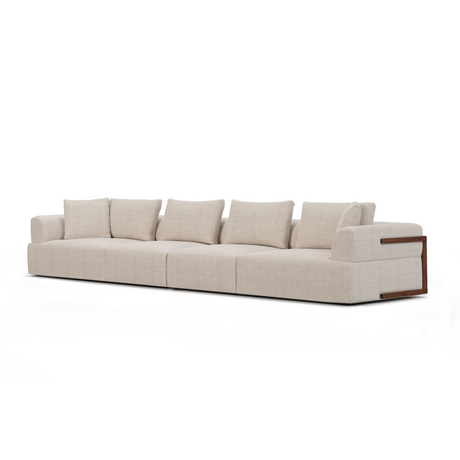 Warner Beige 2 Piece Long Sofa Set by Mercana at Eve Furniture