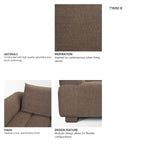 Warner Channel 2 Piece Long Sofa Set w/Back Cushions by Mercana at Eve Furniture