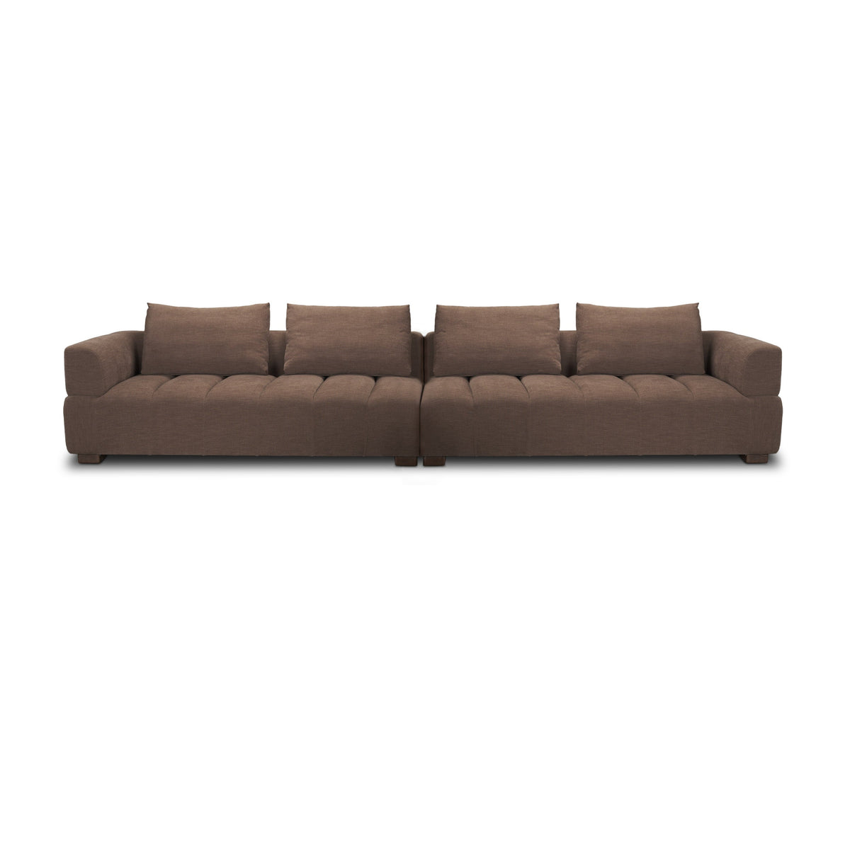 Warner Channel 2 Piece Long Sofa Set w/Back Cushions by Mercana at Eve Furniture