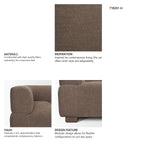 Warner Channel 3 Piece Sofa Set w/S Corner Piece by Mercana at Eve Furniture