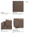 Warner Channel 3 Piece Sofa Set w/S Corner Piece w/Back Cushions by Mercana at Eve Furniture