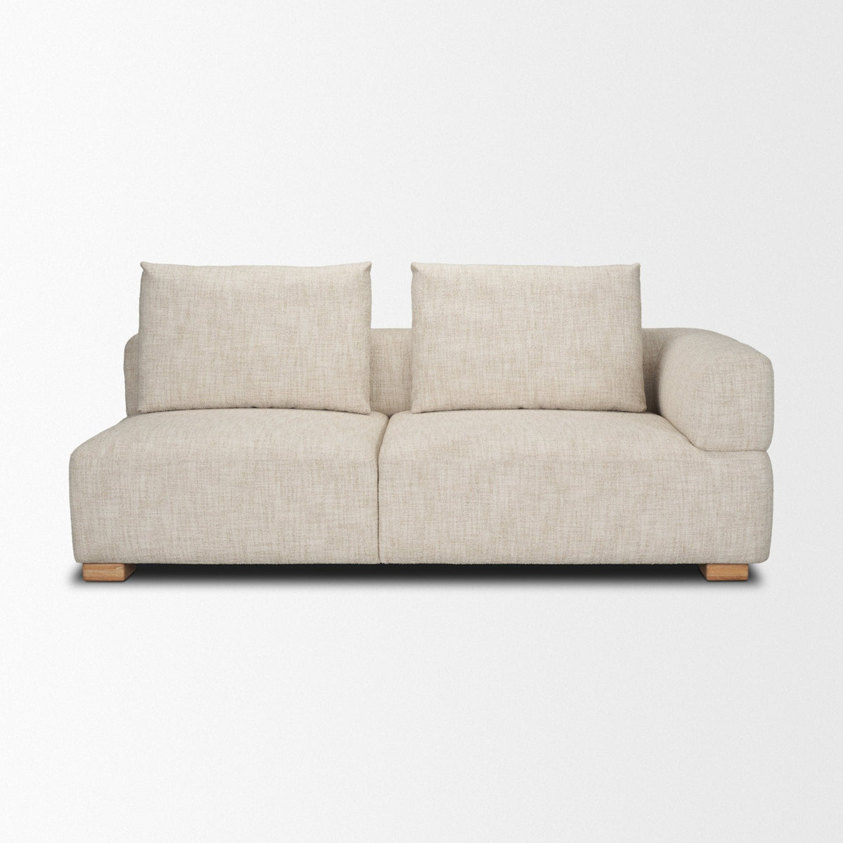 Warner Frame 2 Piece Long Sofa Set w/Back Cushions by Mercana at Eve Furniture