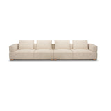 Warner Frame 2 Piece Long Sofa Set w/Back Cushions by Mercana at Eve Furniture